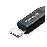 Baseus Fish eye USB / Lightning adat/töltőkábel, 23cm-1m, Fekete