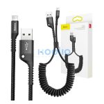 Baseus Fish eye USB / Lightning adat/töltőkábel, 23cm-1m, Fekete