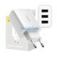 Baseus 3xUSB-A hálózati gyortöltő, 17W, fehér