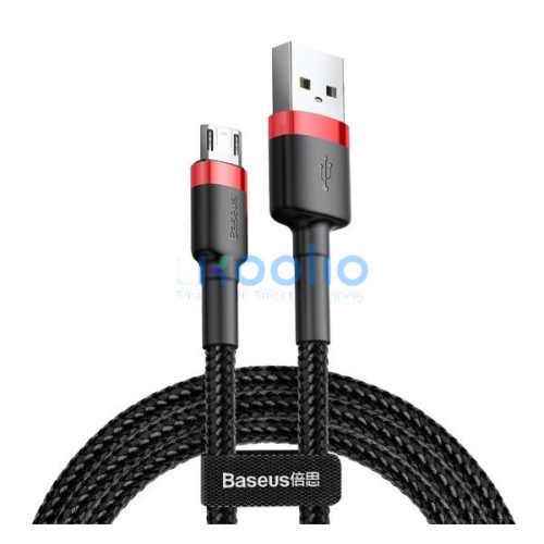 Baseus Cafule USB - Mirco USB kábel, 2.4A, 1m, piros/fekete