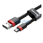 Baseus Cafule USB - Mirco USB kábel, 2.4A, 1m, piros/fekete