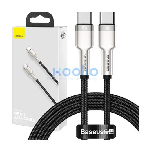 Baseus Cafule USB-C - USB-C kábel, 100W, 1m, fekete