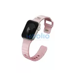 Uniq Stride KFM Apple Watch 41/40/38mm gumis szilikon szíj, rózsaszín