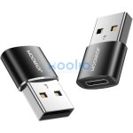 Joyroom S-H152 USB-A-USB-C adapter fekete (2db)