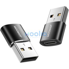 Joyroom S-H152 USB-A-USB-C adapter fekete (2db)