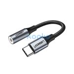 Ugreen USB-C audio adapter 3,5 mm jack, fekete-ezüst
