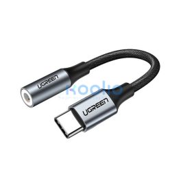 Ugreen USB-C audio adapter 3,5 mm jack, fekete-ezüst