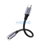 Ugreen USB-C audio adapter 3,5 mm jack, fekete-ezüst