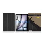 Tactical Book Tri Fold iPad Air ( 2020 / 2022 / 2024 / 2025 ), flip tok, fekete