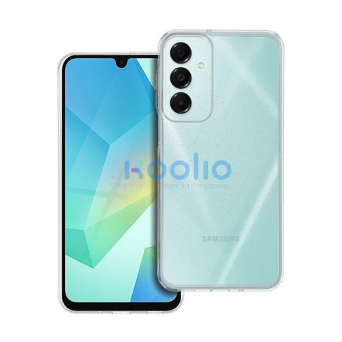Clear 2mm Samsung A16 5G csillámos szilikon tok, átlátszó