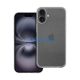 Clear 2mm iPhone 16 Plus csillámos szilikon tok, átlátszó