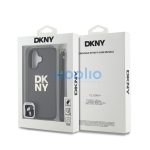 DKNY PU Leather Stack Logo iPhone 16 tok csuklópánttal, zöld