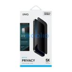 Uniq Optix Privacy iPhone 16 Pro Max / 17 Pro Max tempered glass kijelzővédő fólia felhelyező kerettel