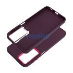 Frame Samsung A16 5G közepesen ütésálló tok kameravédő kerettel, lila