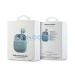 Guess Printed Classic Logo vezeték nélküli TWS fülhallgató, türkiz