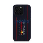 Red Bull Vertical Logo iPhone 16 Pro szilikon MagSafe tok, tengerészkék