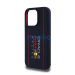 Red Bull Vertical Logo iPhone 16 Pro szilikon MagSafe tok, tengerészkék