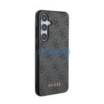 Guess 4G Metal Gold Logo Samsung Galaxy S24 hátlap tok, fekete GUHCS24SG4GFGR