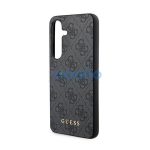 Guess 4G Metal Gold Logo Samsung Galaxy S24 hátlap tok, fekete GUHCS24SG4GFGR