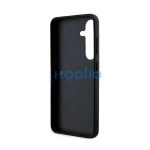 Guess 4G Metal Gold Logo Samsung Galaxy S24 hátlap tok, fekete GUHCS24SG4GFGR