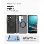 Spigen Ultra Hybrid MagFit Samsung Galaxy S25 Ultra tok, Frost Black, fekete