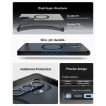 Spigen Ultra Hybrid MagFit Samsung Galaxy S25 Ultra tok, Frost Black, fekete