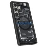 Spigen Ultra Hybrid MagFit Samsung Galaxy S25 Ultra tok, Zero One, fekete