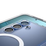 Spigen Ultra Hybrid MagFit Samsung Galaxy S25 tok, Clear White, átlátszó-fehér