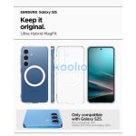 Spigen Ultra Hybrid MagFit Samsung Galaxy S25 tok, Clear White, átlátszó-fehér