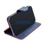 Fancy Samsung Galaxy S25 Ultra flip tok, piros / kék