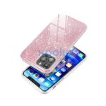 Samsung Galaxy S25 csillámos hátlap tok, rózsaszín