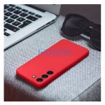 Forcell Soft Samsung Galaxy S25 Plus szilikon tok, piros