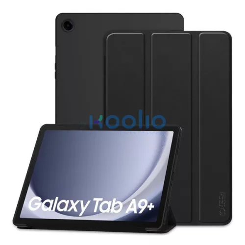Tech-Protect Samsung Galaxy Tab A9+ Plus (11.0) SM-X210 / X215 / X216 oldalra nyíló, mappa tok, fekete