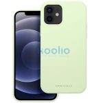 Roar Samsung Galaxy S25+ prémium szilikon tok velúr béléssel, világoszöld