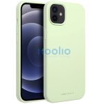 Roar Samsung Galaxy S25+ prémium szilikon tok velúr béléssel, világoszöld