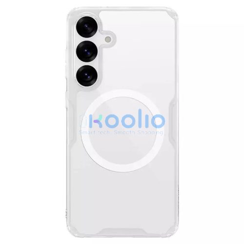 Nillkin Nature Pro Samsung Galaxy S25 mágneses hátlap tok, átlátszó