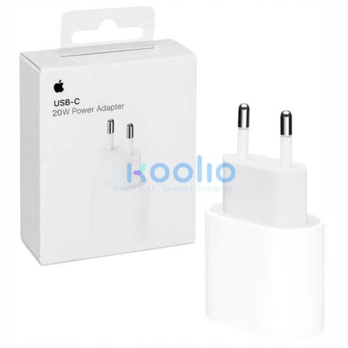 Apple hálózati töltő adapter USB-C, 20W, fehér MUVV3ZM/A