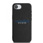 Guess PU Grained Classic Logo Apple iPhone 17e / iPhone 16e MagSafe tok, fekete