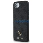 Guess PU 4G Small Metal Logo Apple iPhone 17e / iPhone 16e MagSafe hátlap tok, sötétszürke