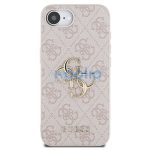 Guess PU 4G Metal Logo Apple iPhone 17e / iPhone 16e hátlap tok, rózsaszín