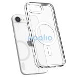 Spigen Ultra Hybrid MagFit Apple iPhone 17e / iPhone 16e tok, MagSafe, Clear White, átlátszó-fehér