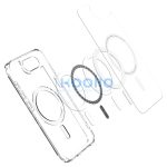 Spigen Ultra Hybrid MagFit Apple iPhone 17e / iPhone 16e tok, MagSafe, Clear White, átlátszó-fehér