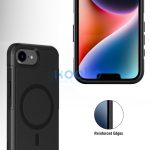 4smarts Defend Apple iPhone 17e / iPhone 16e MagSafe hátlap tok, fekete
