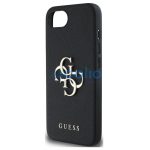 Guess PU Grained 4G Metal Logo Apple iPhone 17e / iPhone 16e hátlap tok, fekete