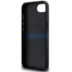 Guess PU Grained 4G Metal Logo Apple iPhone 17e / iPhone 16e hátlap tok, fekete