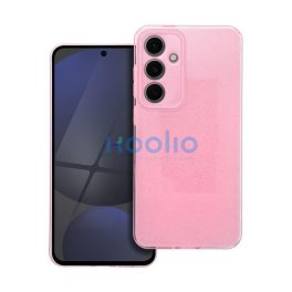   Clear 2mm Samsung Galaxy A56 csillámos szilikon tok, rózsaszín