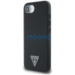 Guess Grained Triangle Apple iPhone 17e / iPhone 16e MagSafe tok, fekete