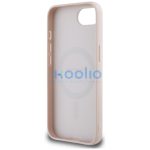 Guess Grained Ring Apple iPhone 17e / iPhone 16e MagSafe tok, rózsaszín