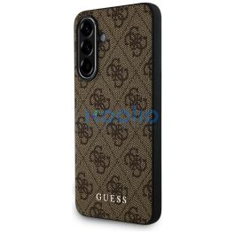   Guess 4G Metal Gold Logo Samsung Galaxy A36 hátlap tok, barna