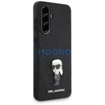 Karl Lagerfeld Fixed Glitter Ikonik Metal Pin Samsung Galaxy A56 hátlap tok, fekete